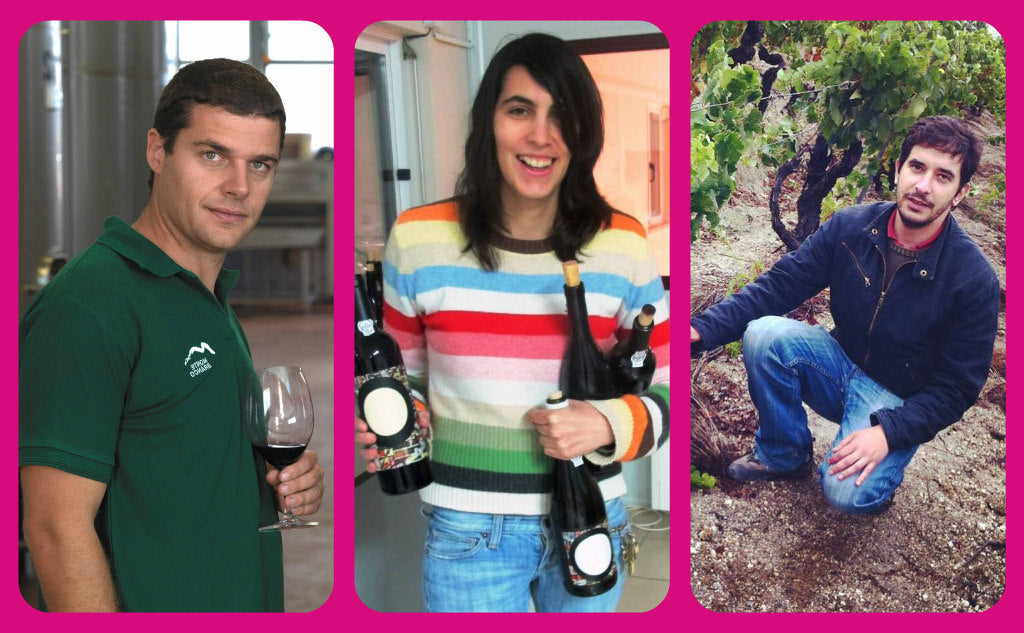 3 vinbønder: Luis, Rita, Antonio