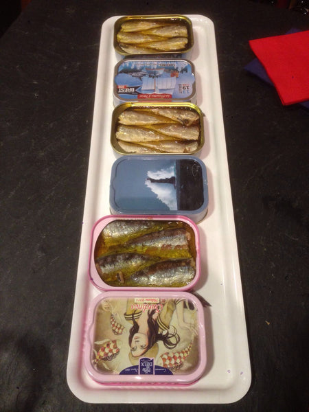 Vintage sardiner fra årgange 2011, 2013 og 2015