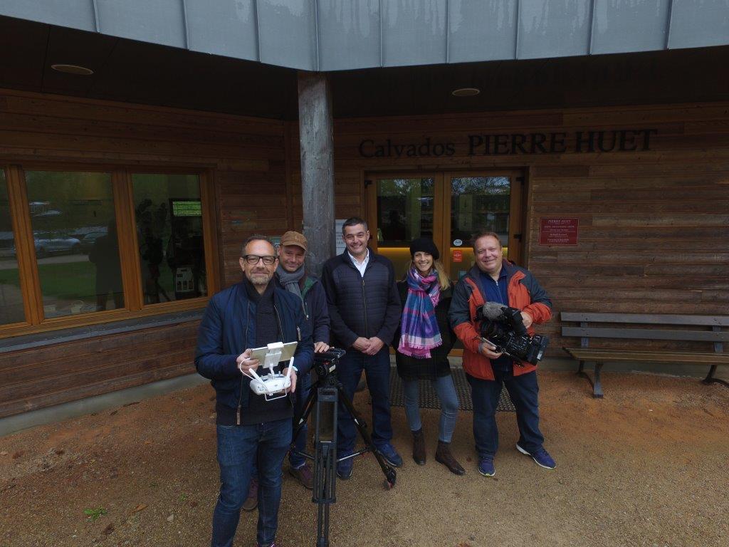 Kabel Eins film team with Noémie Causse and François Huet