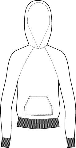 0501 KARINA Raglan sleeved hoodie sewing pattern – Fitzpatterns