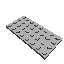 Flat Grey 4x8 Lego Brick