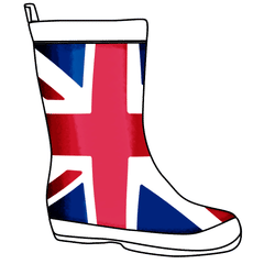 Kids Wellington Boots UK Flag Design