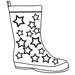 Star Wellies Outline