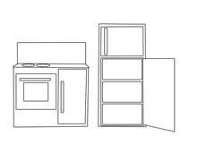 Play Kitchen Outline