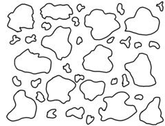 Cow Pattern Outline – Bootkidz