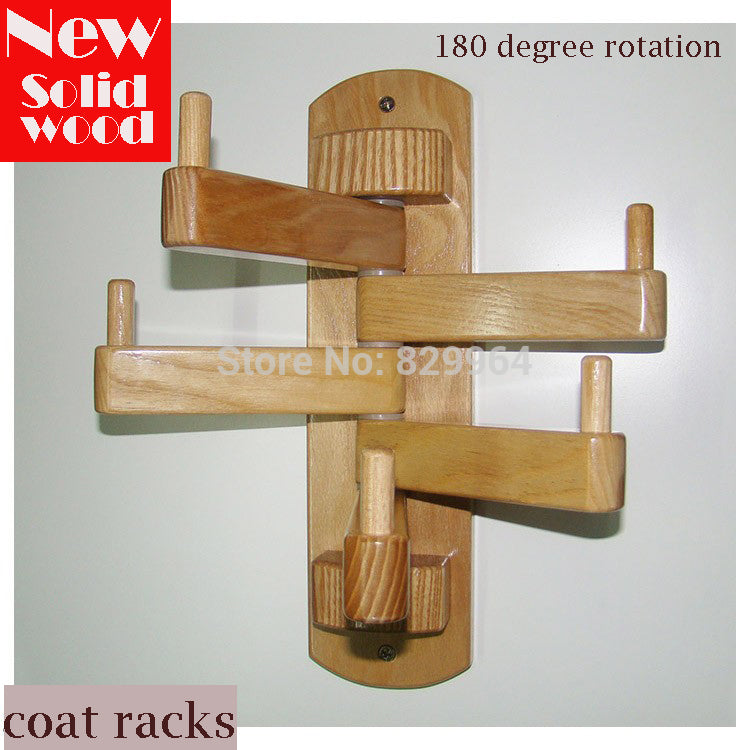 Rotating Wall Mounted Wooden Coat Hooks – Bootkidz