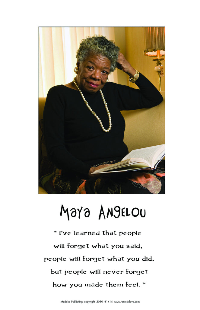 African American historical posters. Maya Angelou 1414 ...