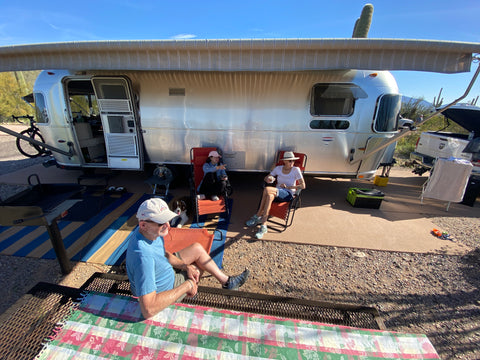 Stay outside of your RV and leave the door open if you suspect a propane leak