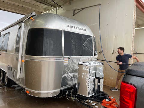 Washing an Airstream