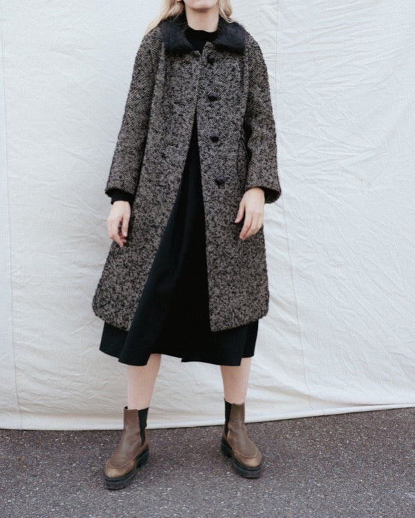 Vintage Wool + Persian Lamb BERLIN Coat #5