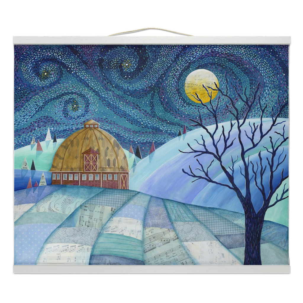 Dolce Notte sul Palouse Hanging Canvas Banner