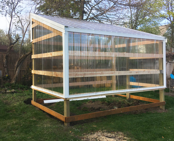 greenhouse being built