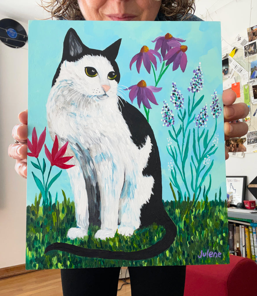 sweet riley cat painting