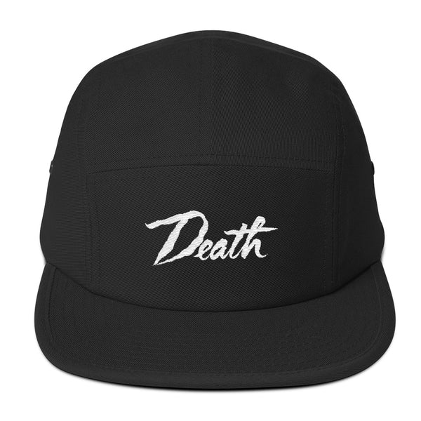 Death // 5 Panel Hat // White Embroidery | ACTUAL PAIN