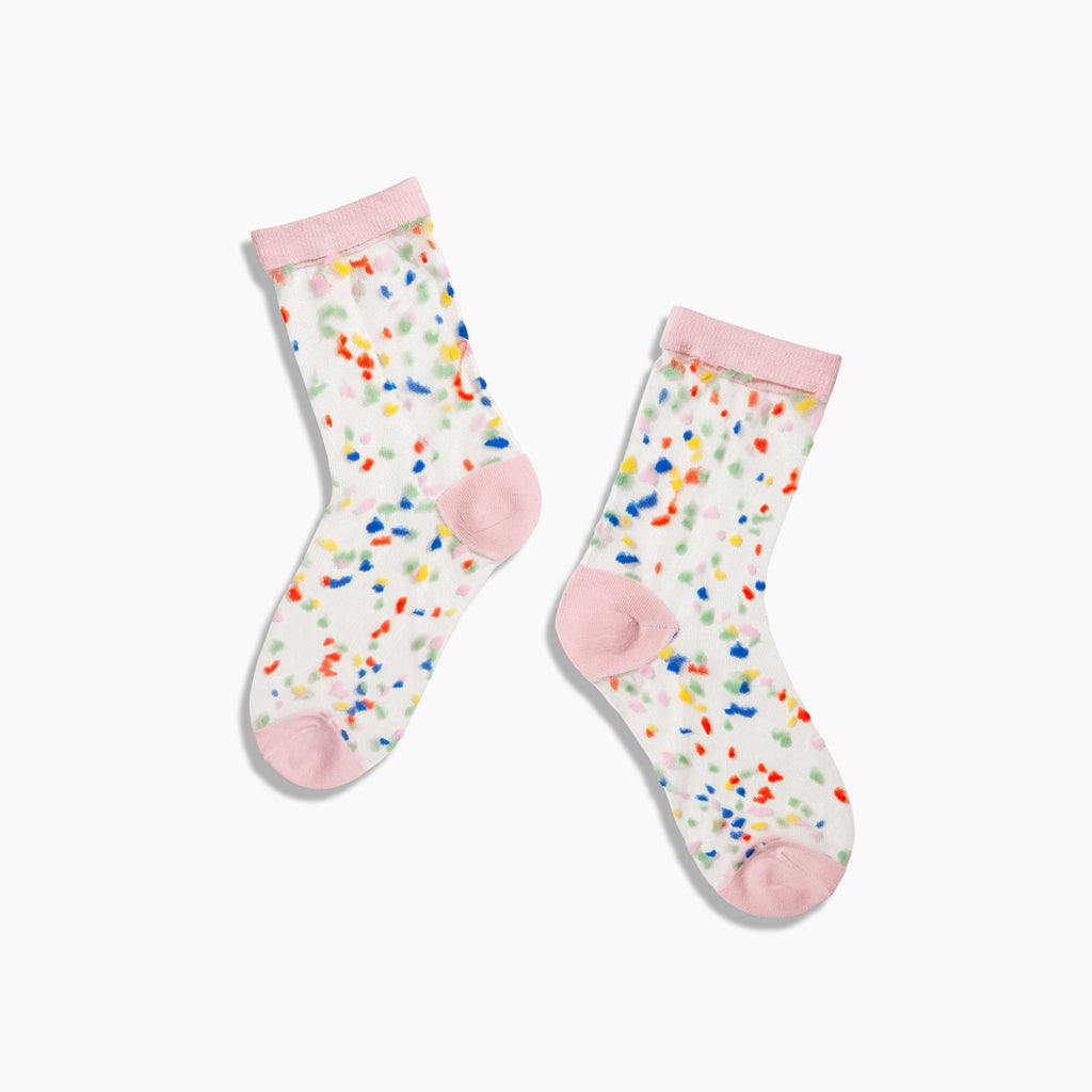 Sheer Socks in Confetti – Poketo