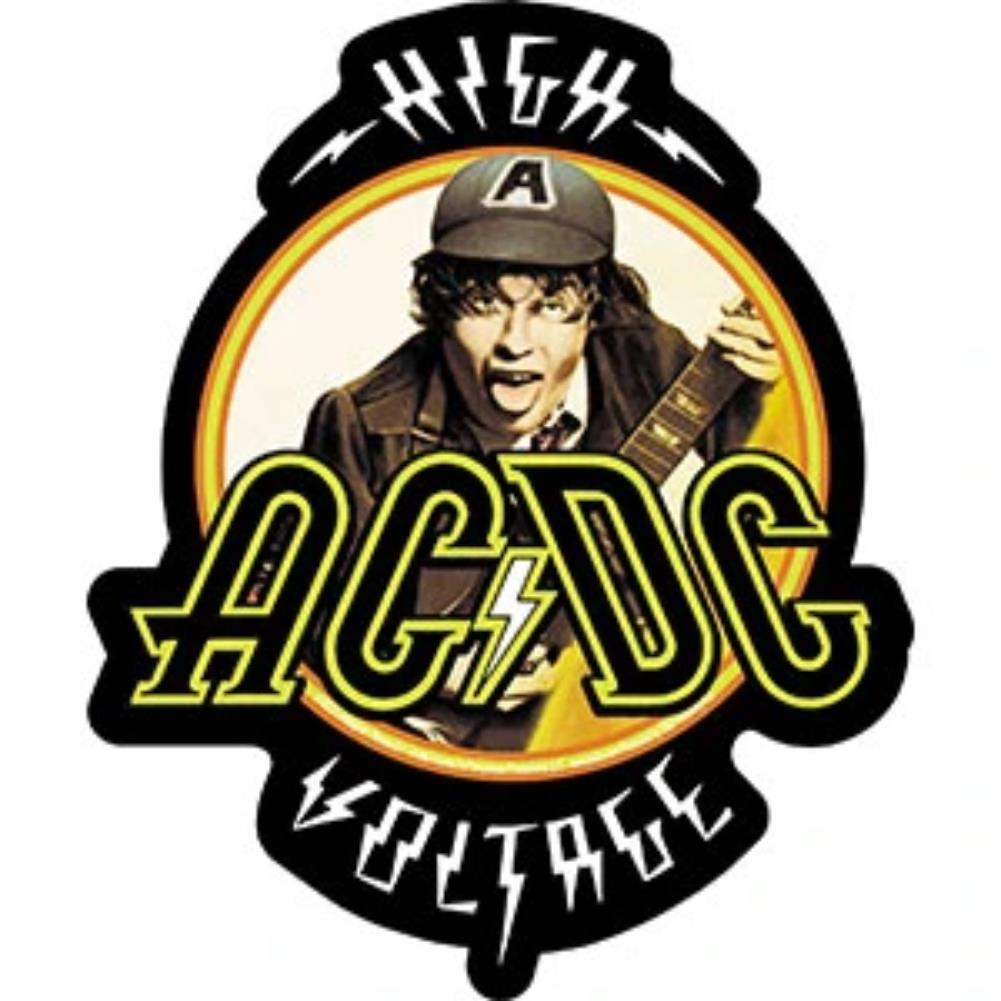 Ac dc high. AC DC Хай Вольтаж. Стикеры AC DC. Наклейка (стикер) AC/DC. High Voltage стикер.