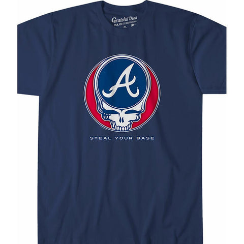 Grateful Dead Houston Astros Steal Your Base Navy Athletic T-Shirt