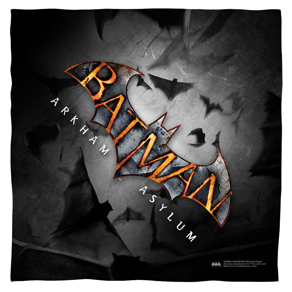 Batman Arkham Asylum Logo Polyester Bandana - Special Order – RockMerch