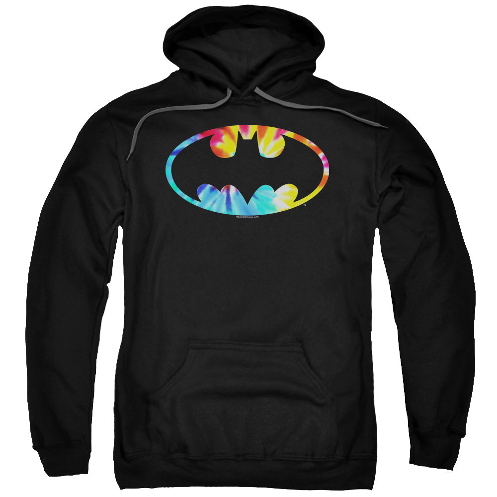 Batman Tie Dye Batman Logo Men's Pull-Over 75 25 Poly Hoodie - Special –  RockMerch