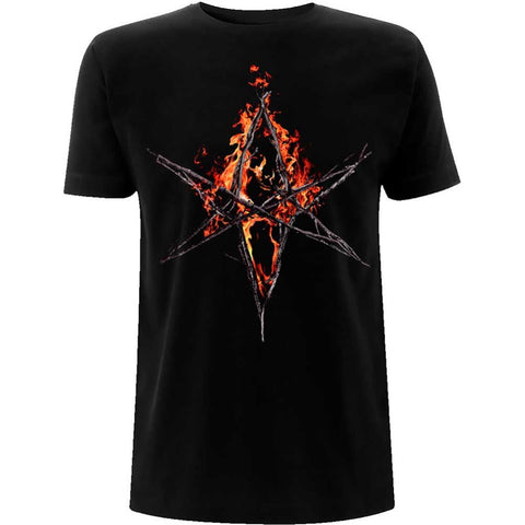 Bring Me The Horizon Ladies Burn Out T-Shirt: Crooked Young by