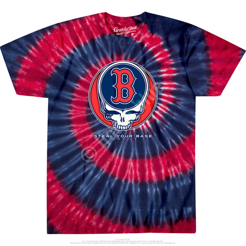 Boston Red Sox Burst Tie-Dye T-Shirt
