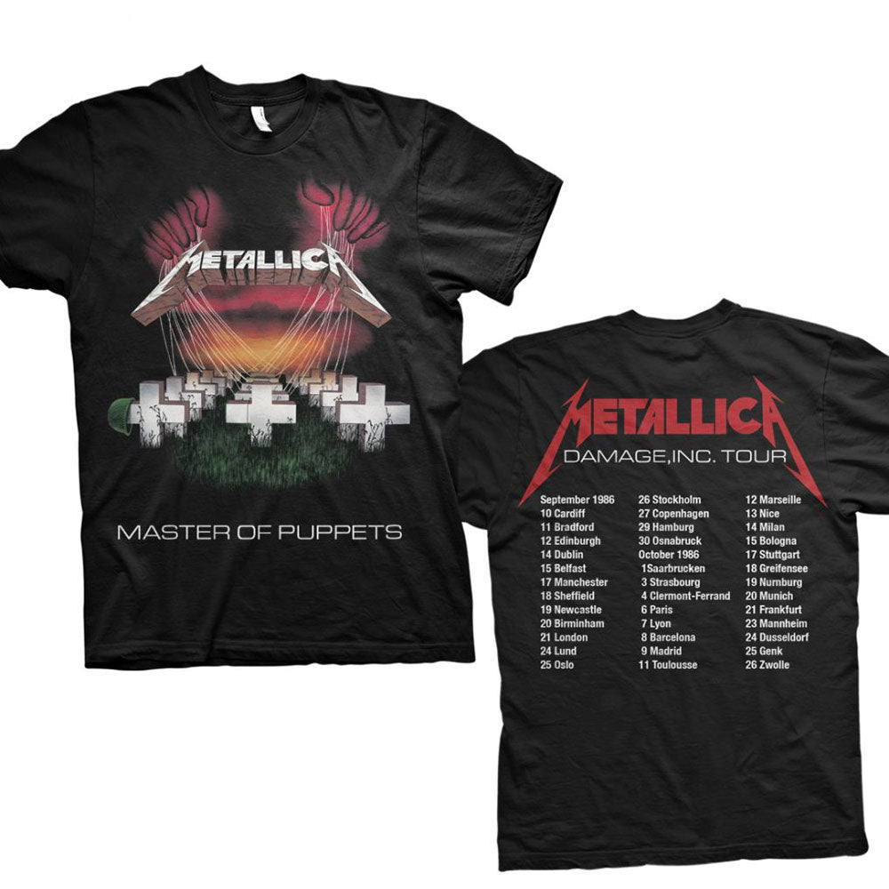 Ontwaken Gedeeltelijk Ambient Metallica Master of Puppets European Tour '86. Unisex T-Shirt - Specia –  RockMerch
