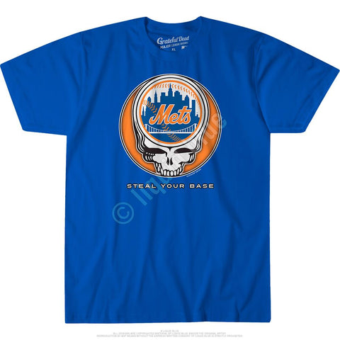 New York Mets City logo Distressed Vintage logo T-shirt 6 Sizes S-3XL!