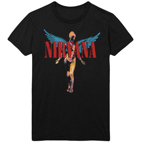  Nirvana T Shirt Bleach Tape Photo Band Logo Official Mens Grey  Size M : Clothing, Shoes & Jewelry