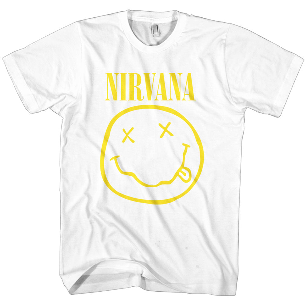 Nirvana Yellow Smiley Unisex T-Shirt - Special Order – RockMerch