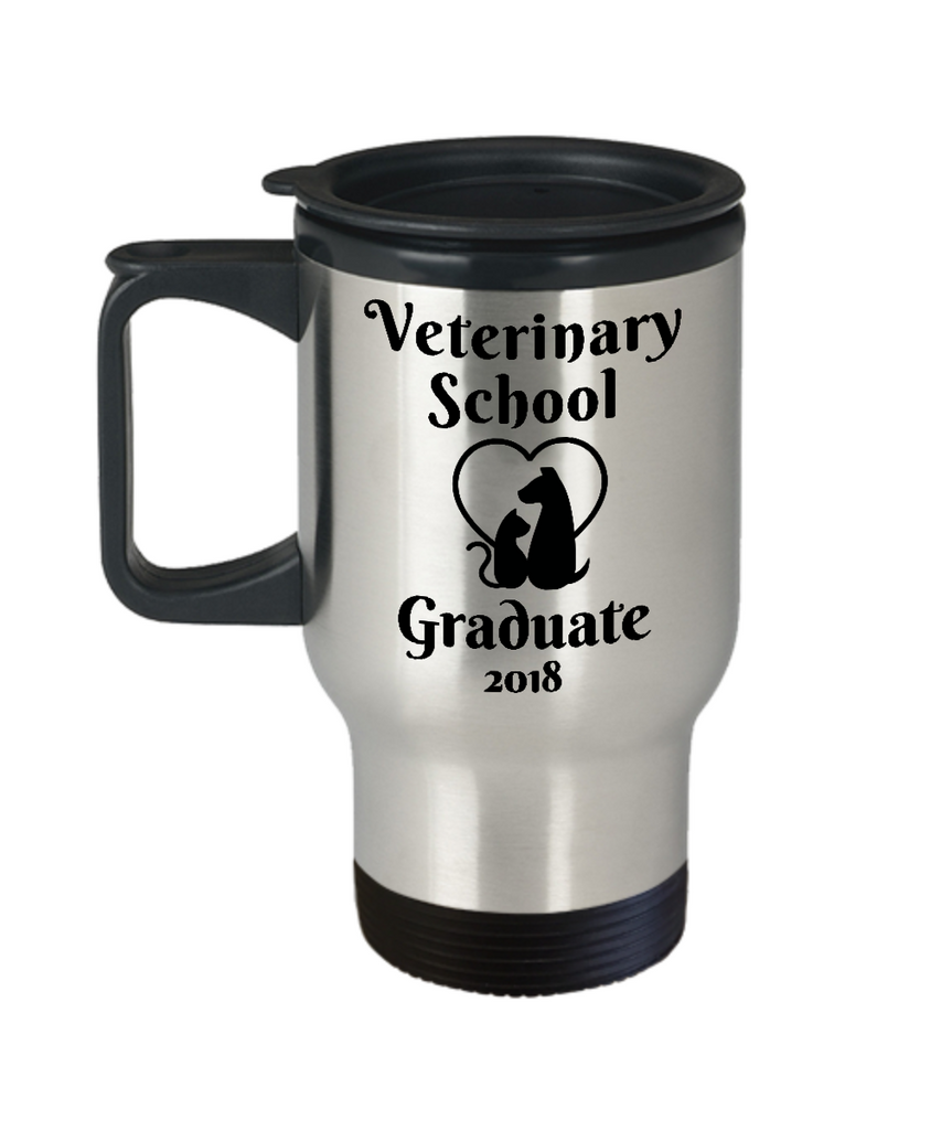 Veterinary School Graduate 2018 Travel Mug Vet Graduation Gifts Novelty New Veterinarian Coffee Cup