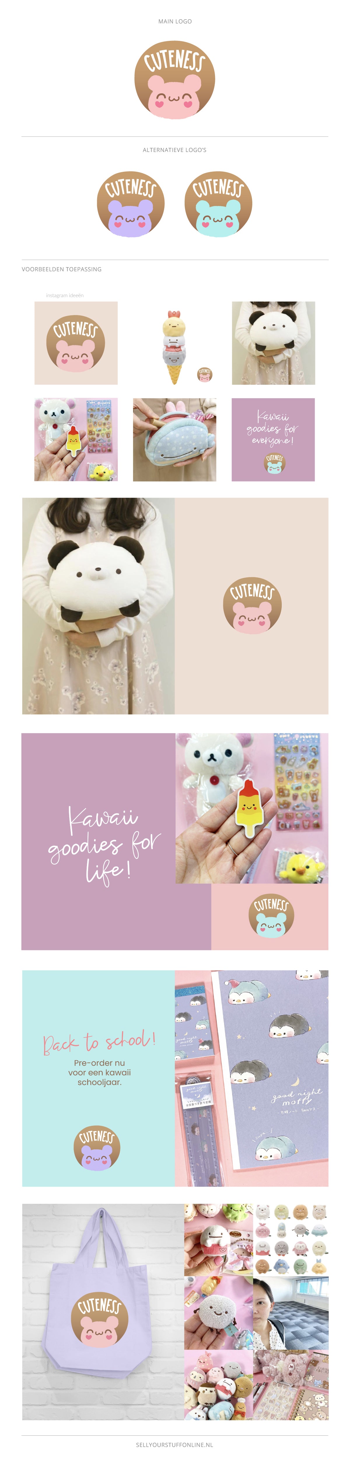 Rebranding webshop Cuteness