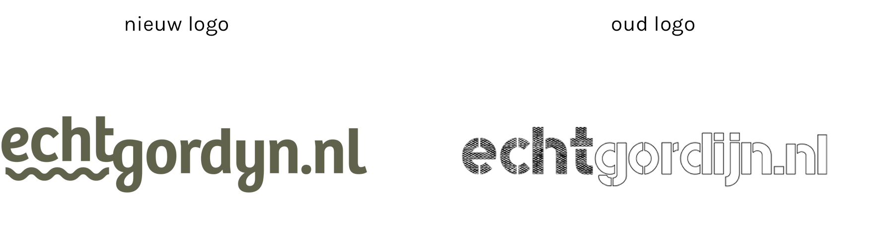 Echtgordijn logo restyling