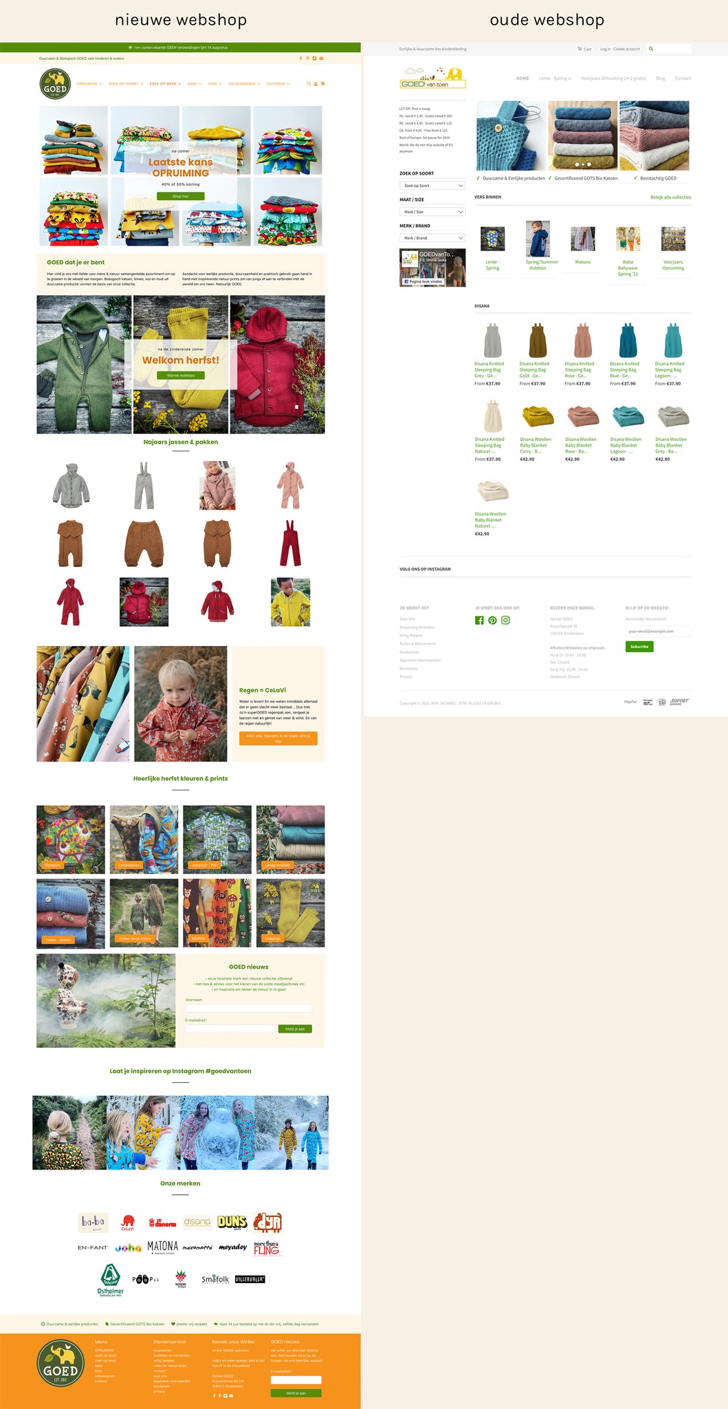 restyling Shopify webshop