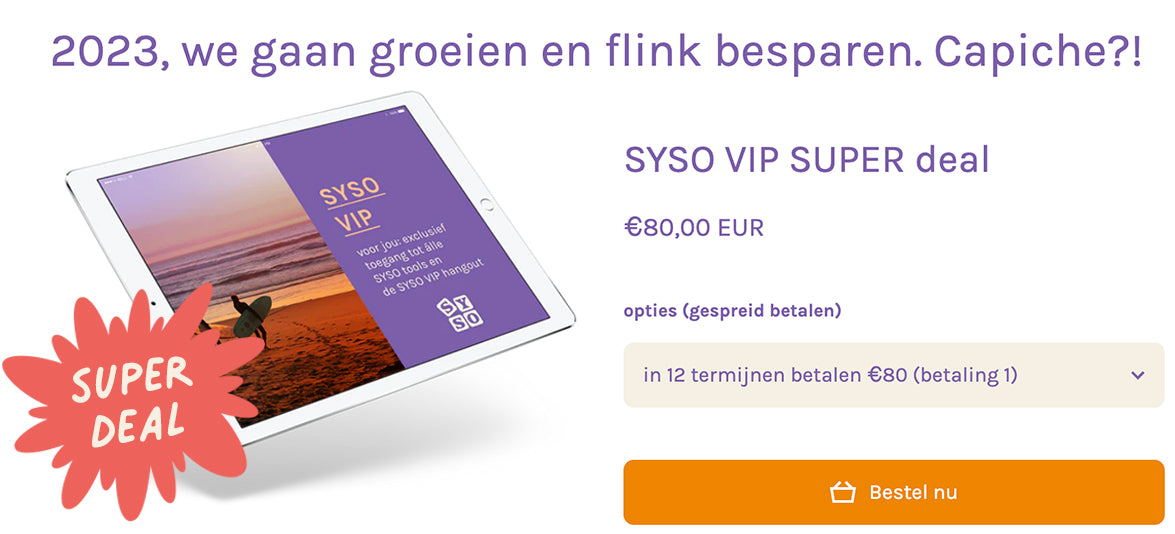 SYSO VIP super deal 2022