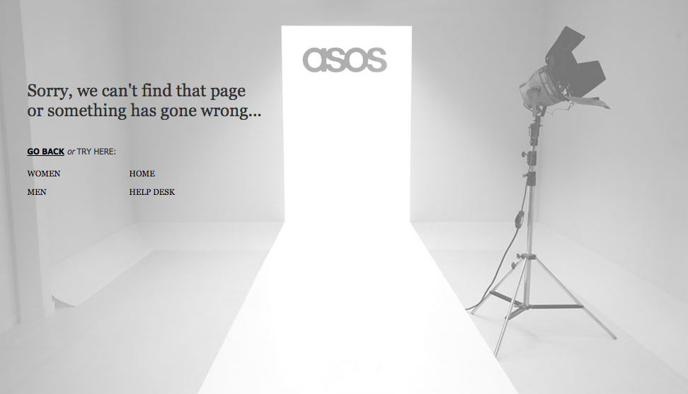 ASOS 404-Seite