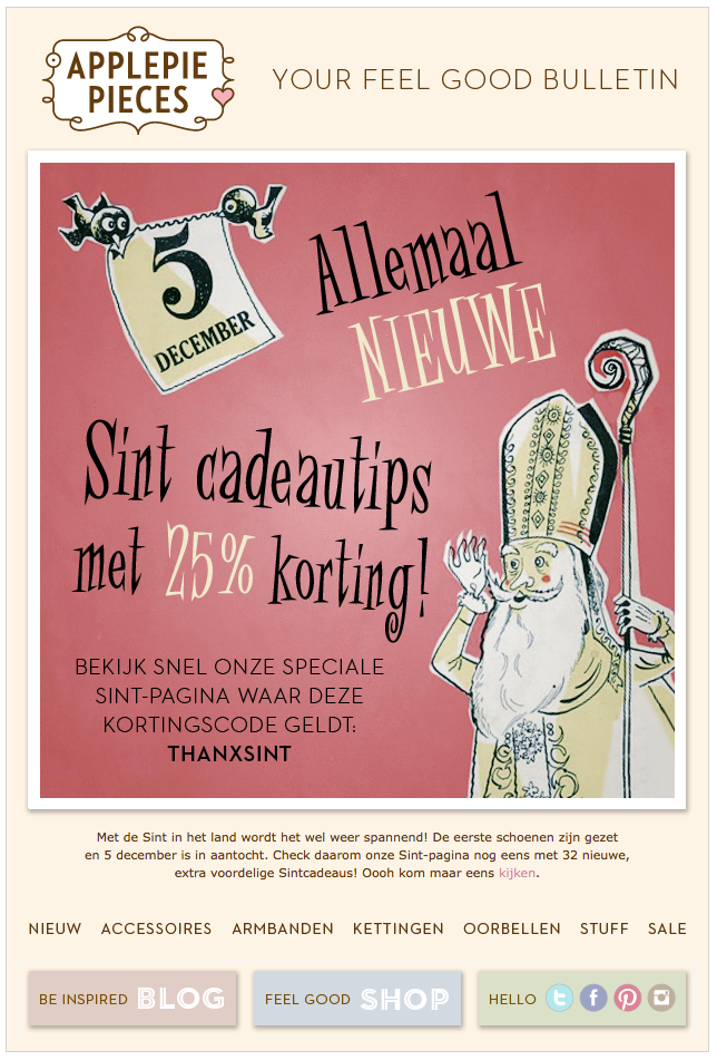 Sinterklaas nieuwsbrief 002