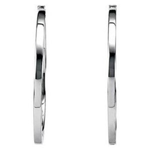 Modern Hinged Square Tube Hoop Earrings (Pair) - Massimo Martina