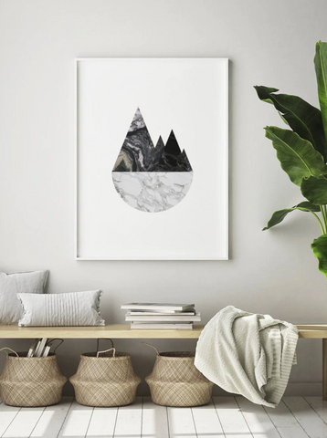 scandinavian interior design artworks