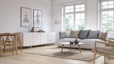 scandinavian interior design wood furniture