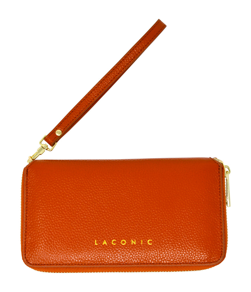 Trouvaille Pebbled Leather Smartphone Wristlet & Crossbody Wallet - Ta – Laconic Style