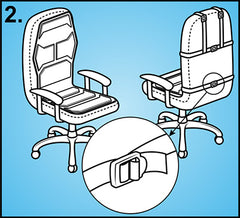 Step 2: Attach the ForceFeel to the chair