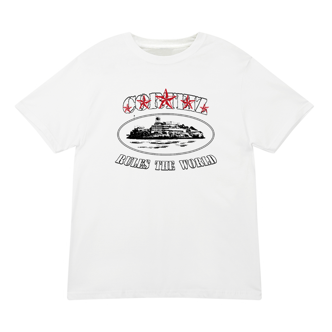 5 STARZ ALCATRAZ TEE [WHITE] – CRTZRTW