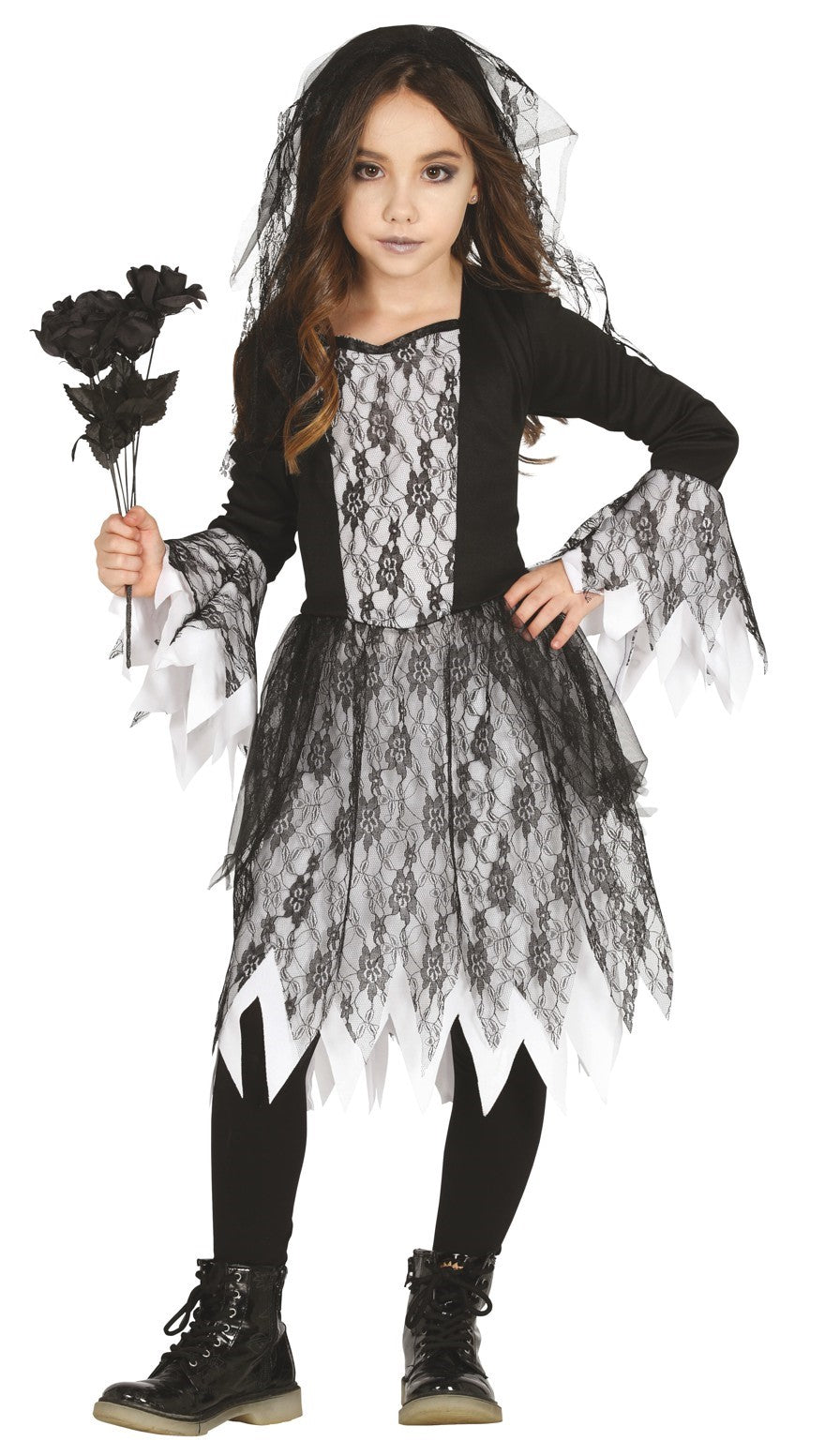 Ghastly Ghost Bride Girls Halloween Costume