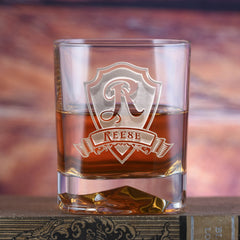 On The Rocks double old fashioned custom whiskey glass