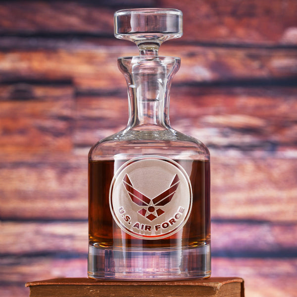 Engraved US Navy Whiskey Decanter