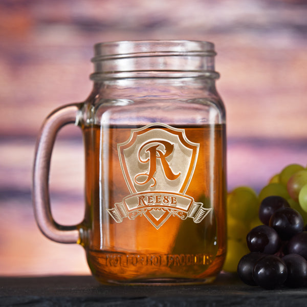 Personalized Mason Jar Glass from EngraveMeThis