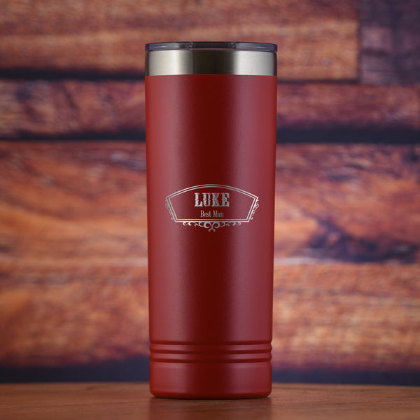 Personalized Groomsman tumbler gifts for men custom cups with straws  insulated wedding tumblers