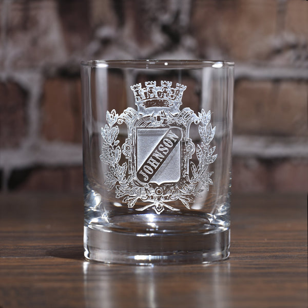 Personalized Irish Coat of Arms Pint Glasses - Set of 4