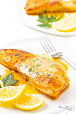 Halibut with Lemon Butter Sauce – Alaskans Own