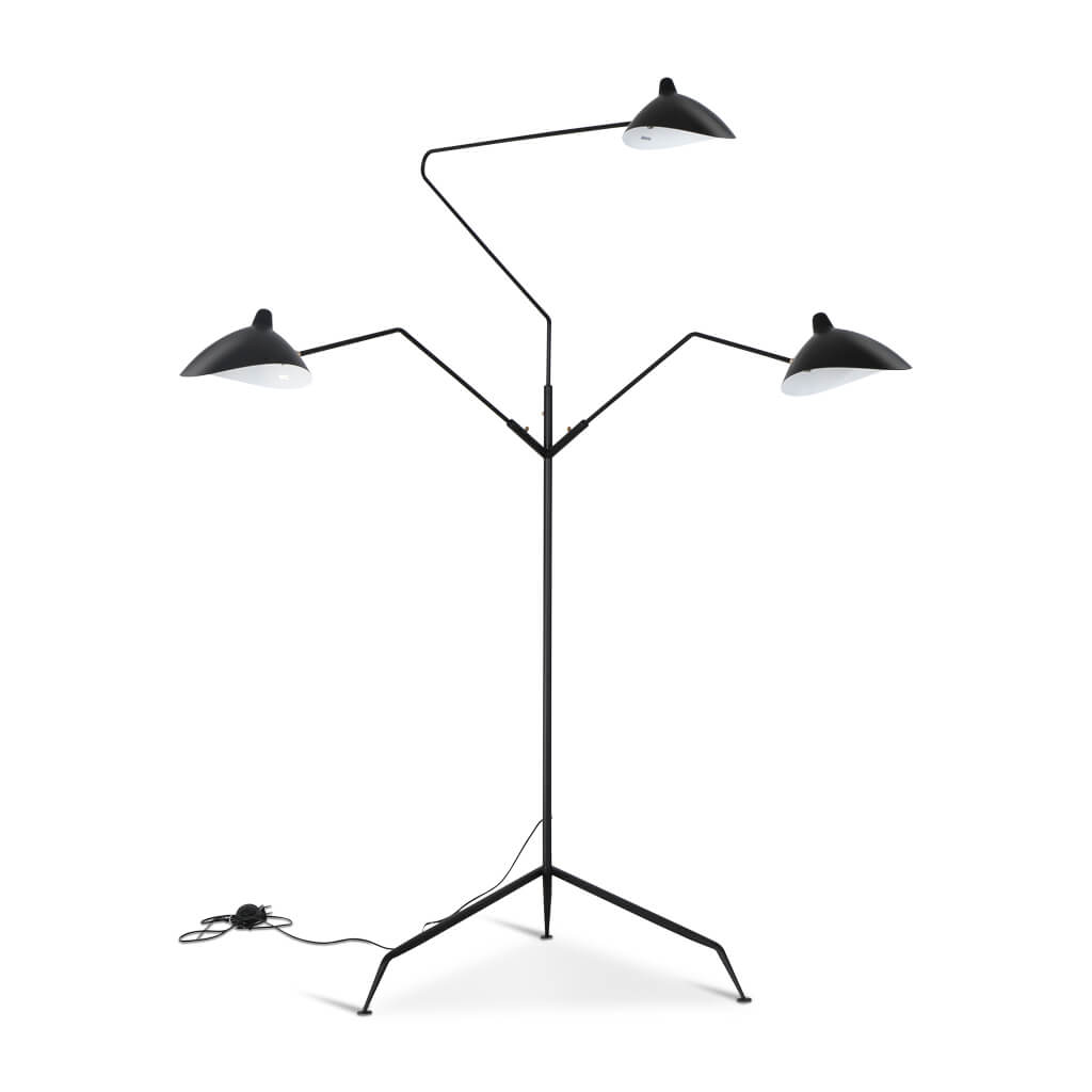 Simple Mouille Floor Lamp with Simple Decor